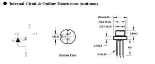 High Power Lab 980nm 100mW Laser Diode TO 18 Package  