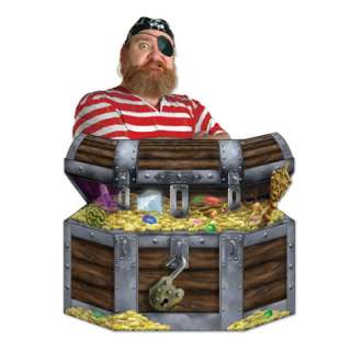 Pirate Theme Party Treasure Chest Stand Up (34x24.5)  