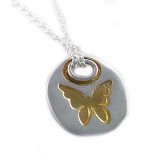 Baroni Handcrafted Inspirational Butterfly Charm 925 Sterling Silver 