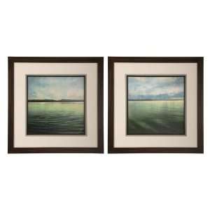   II Set of 2 Framed Waterscapes 