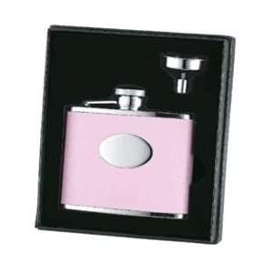 Pink 4 oz flask and funnel Gift Set 