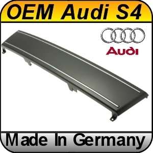 OEM Audi S4 A4 B8 Front Plate Filler Platinum Grey  
