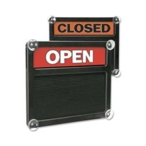  Open/Closed Letter Board   Black   USS3727 Office 