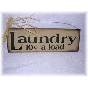  Laundry 10 Cents a Load Sign