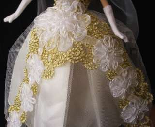 New Wedding Clothes Dress Veil shoe glove for Barbie A9  