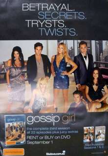 Gossip Girl * Poster * Blake Lively, Ed Westwick, L. Meester * New