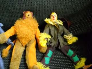VTG Group of 5 1974 Mego Wizard of Oz 8 Figures Scarecrow Witch 