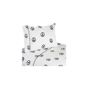   Sheet Set for Groovy Peace Sign Bedding Collection