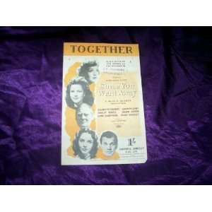   Together (Sheet Music) B G DeSylva / Lew Brown / Ray Henderson Books
