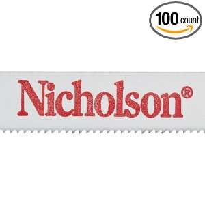 Nicholson Bi Metaloy Hand Hacksaw Blade, Wavy, 10 Length, 1/2 Width 