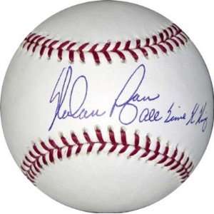 Nolan Ryan Autographed/Signed Official Baseball with All Time K King 