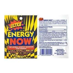  ULTRA ENERGY NOW GINSENG HERBAL SUPPLEMENT 36 PACKETS 