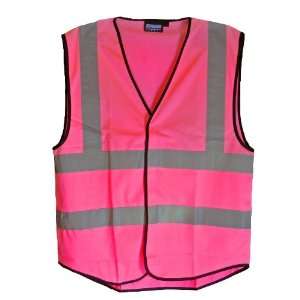 PINK Safety Vest Girl Gear Size SMALL High Visibility, (Sizing Runs 
