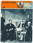 Abraham Lincoln Cabinet Members Civil War History Of America Card