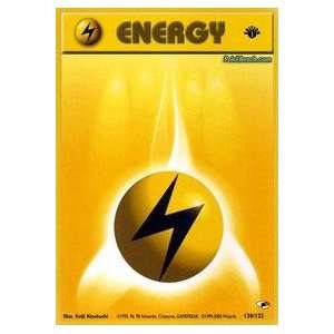  Pokemon   Lightning Energy (130)   Gym Heroes Toys 
