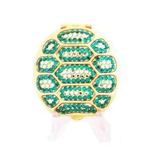 Twinkling Tortoise Turtle Green Crystal Lucidity Powder Compact Estee 
