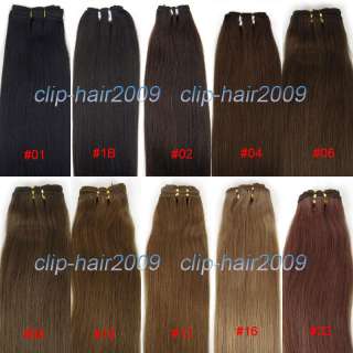 INDIAN REMY Human Hair Weft/Extensions★Multiple Color★  