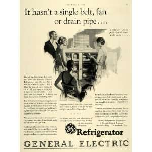  1927 Ad General Electric Refrigerator Kitchen Appliance 