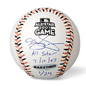  Autographed Grady Sizemore Baseball   2007 AllStar Game 