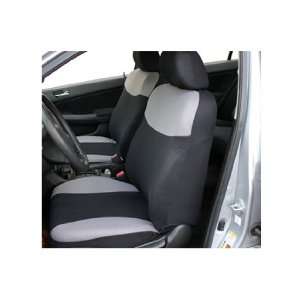  FH FB056102 Modern Flat Cloth Car Seat Covers Gray / Black 