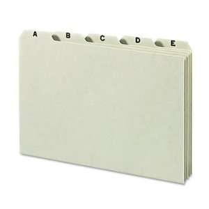   Pressboard Guides, 1/5 Cut tab, Alpha, 5 x 8, 6/Set