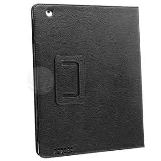 11 Accessories For iPad 2 3G Black+Purple Leather Case  