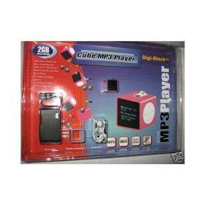 NEW BLACK Digi Block CUBE World’s Smallest 2GB  Player with 