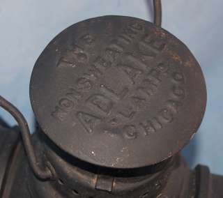 Antique AdLake Non Sweating Railroad Lantern  