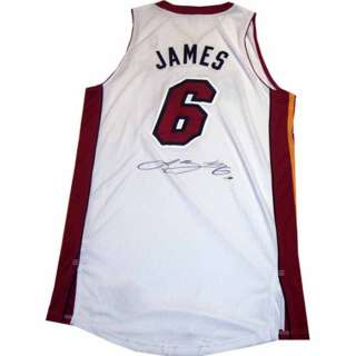   Sports LeBron James Signed Miami Heat Authentic Home Jersey  