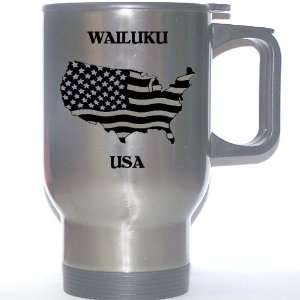  US Flag   Wailuku, Hawaii (HI) Stainless Steel Mug 