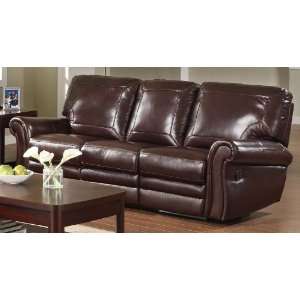  Teagan Leather Sofa With Dual Recliners