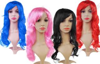 New Wonderful Long Wavy Curly Cosplay Party Fancy Dress Fake Hair Wig 