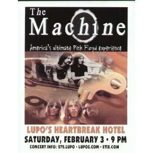  Machine Pink Floyd Concert Poster Providence