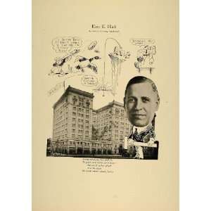   Hall Architect Chicago Hotel Reltig   Original Print