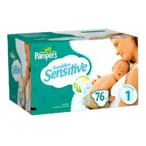  Pampers Swaddlers Sensitive Diapers Big Pack    size size 