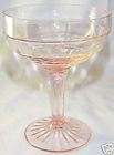 block optic pink 6oz saucer champagne or tall sherbet expedited