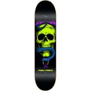  Powell Mcgill Skull/Snake Blacklit Green Skateboard Deck 