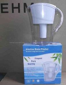 EHM Alkaline Water Ionizer Pitcher Jug Filter Remove toxins & heavy 