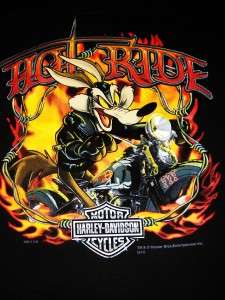 NWT Mens Harley Davidson Wiley Coyote Hot Ride Short Sleeve T Shirt XL 
