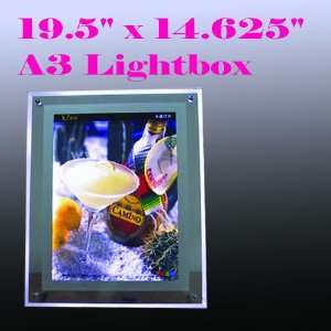  A3 Size LED Slim Crystal Frame Light Box 19.5 x 14 5/8 