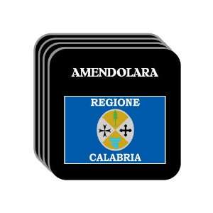 Italy Region, Calabria   AMENDOLARA Set of 4 Mini Mousepad Coasters