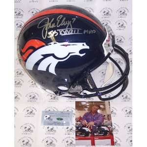  John Elway   Autographed Official Full Size NFL Helmet 