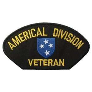  U.S. Army Americal Division Veteran Hat Patch 2 3/4 x 5 1 