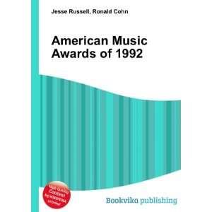  American Music Awards of 1992 Ronald Cohn Jesse Russell 