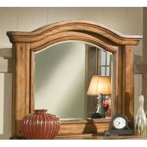 Landscape Mirror by American Woodcrafters   Heavily Distressed Rich 