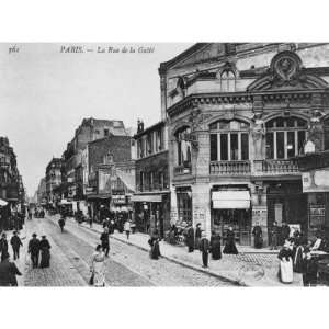 Postcard Depicting Rue de La Gaite, Paris, Before 1914 Photographic 