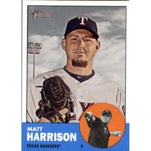  2012 Topps Heritage 284 Matt Harrison   Texas Rangers 