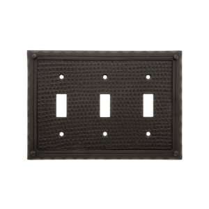  Bungalow Style Triple Toggle Switch Plate In Oil Rubbed 
