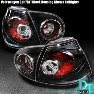 06 09 VW GTI RABBIT R32 BLACK TAIL BRAKE LIGHTS LAMPS  