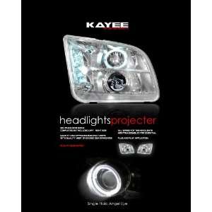  05 06 FORD MUSTANG DUAL HALO PROJECTOR HEADLIGHT CHROME 